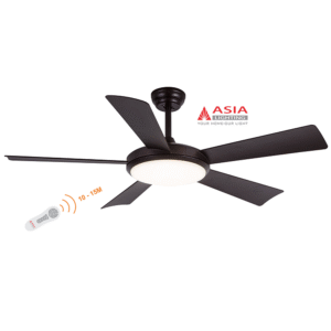 Quạt trần đèn cao cấp 38w QT01 – N – Nâu cà phê Asia
