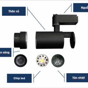 Đèn Led rọi ray Zoom Xoay 360