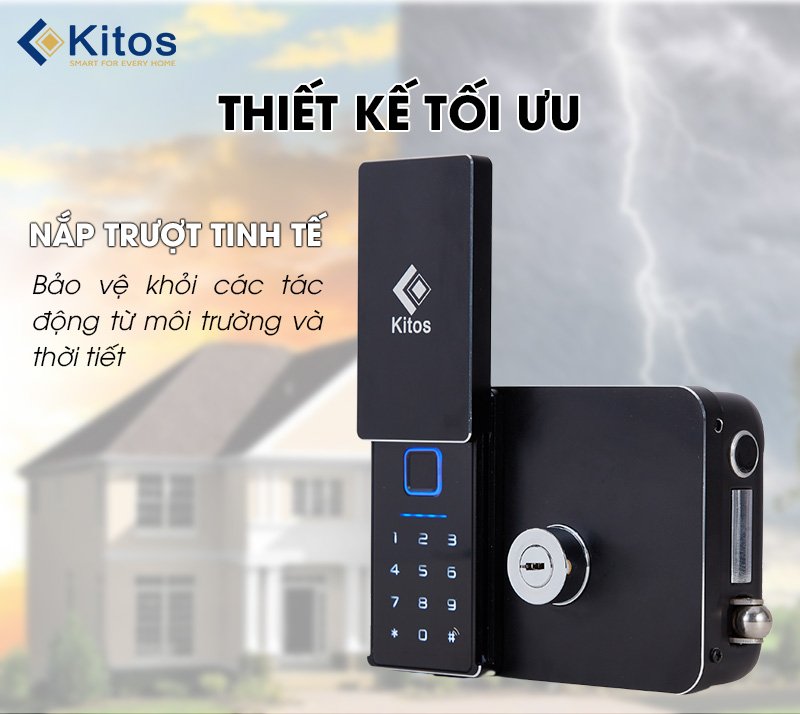 Khóa cửa thông minh Kitos DLS8 CNC 6 Khóa cửa thông minh Kitos DLS8 CNC - Ảnh 4