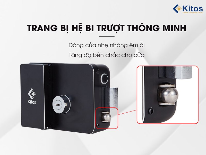 Khóa cửa thông minh Kitos DLS8 CNC 7 Khóa cửa thông minh Kitos DLS8 CNC - Ảnh 5