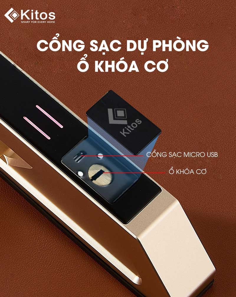 Khoá cửa thông minh Kitos ALS6 FACE PLUS 7 Khoá cửa thông minh Kitos ALS6 FACE PLUS - Ảnh 5
