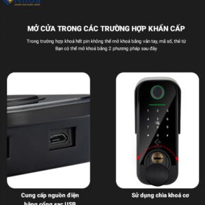 Khoá vân tay cửa cổng KITOS KT-DL04 PLUS 14 Kios DL04 11