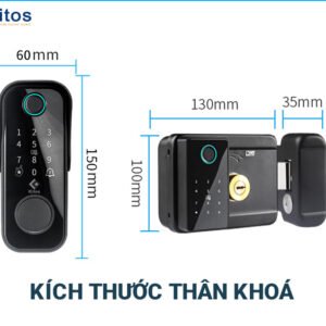 Khoá vân tay cửa cổng KITOS KT-DL04 PLUS 20 Kios DL04 4