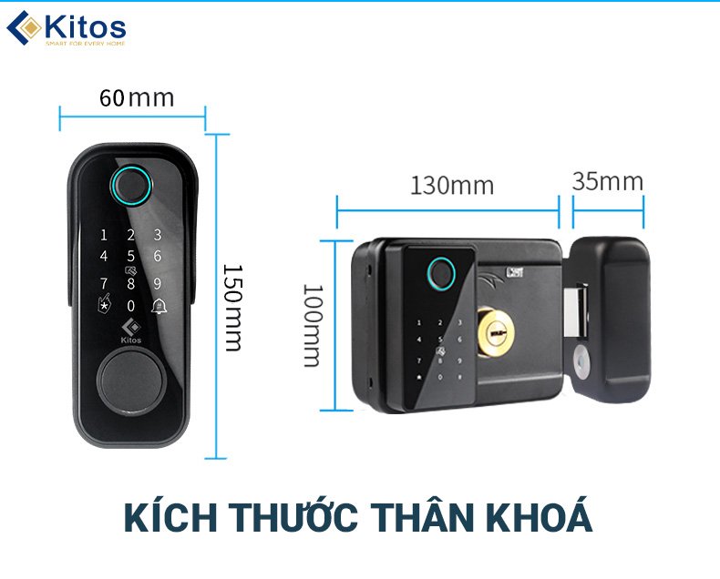 Khoá vân tay cửa cổng KITOS KT-DL04 PLUS 10 Khoá vân tay cửa cổng KITOS KT-DL04 PLUS - Ảnh 9