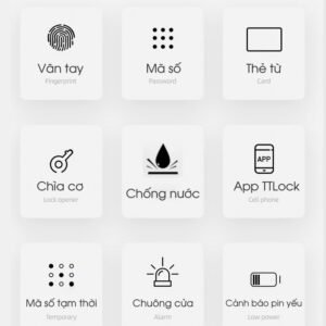 Khoá vân tay cửa nhôm KITOS ALX5 PRO 26 Kitos ALX5 13