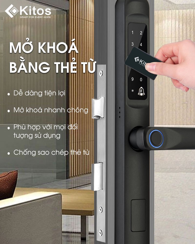 Khoá vân tay cửa nhôm KITOS ALX5 PRO 6 Khoá vân tay cửa nhôm KITOS ALX5 PRO - Ảnh 4