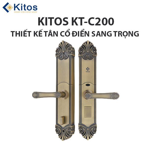 Khoá cửa thông minh Kitos C200 Tân Cổ Điển 10 Khoá cửa thông minh Kitos C200 Tân Cổ Điển - Ảnh 8
