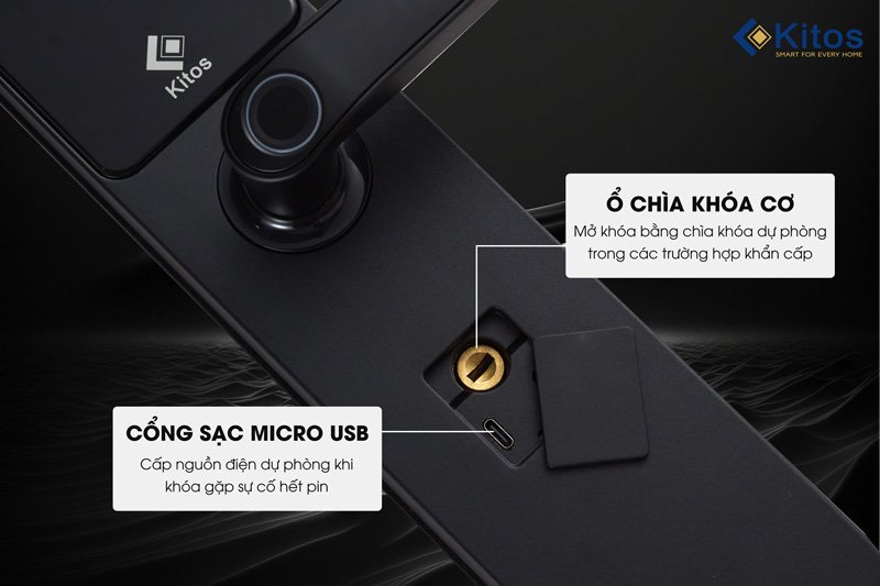 Khóa cửa thông minh Kitos E3 Pro 9 Khóa cửa thông minh Kitos E3 Pro - Ảnh 7