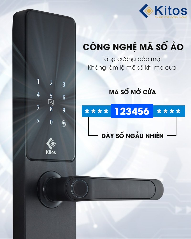 Khóa cửa thông minh Kitos E3 Pro 11 Khóa cửa thông minh Kitos E3 Pro - Ảnh 9