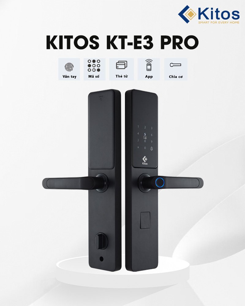 Khóa cửa thông minh Kitos E3 Pro 15 Khóa cửa thông minh Kitos E3 Pro - Ảnh 13