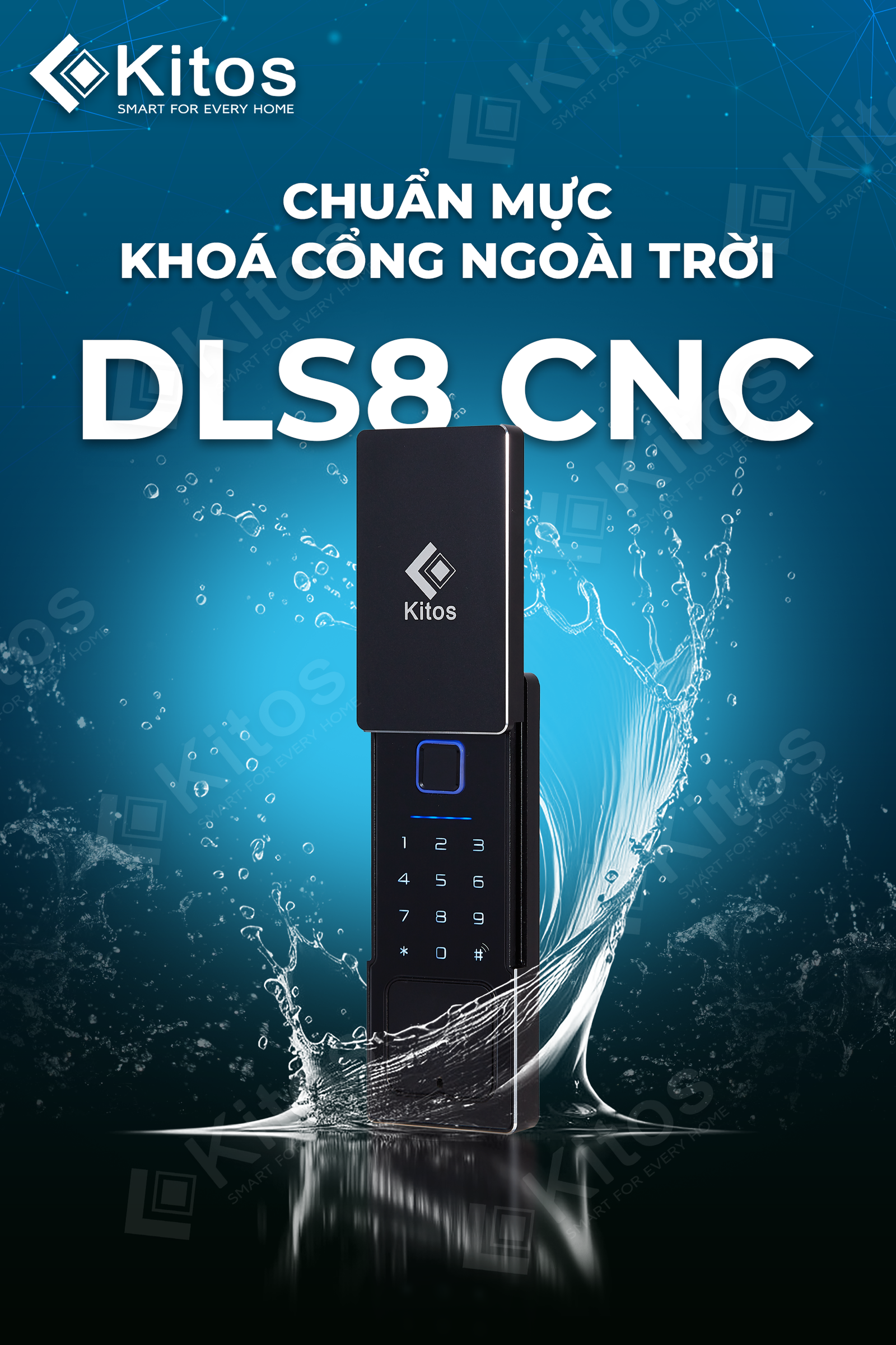 Khóa cửa thông minh Kitos DLS8 CNC 17 Khóa cửa thông minh Kitos DLS8 CNC - Ảnh 15