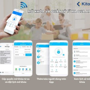 Khóa cửa thông minh Kitos DLS8 CNC 18 app dt