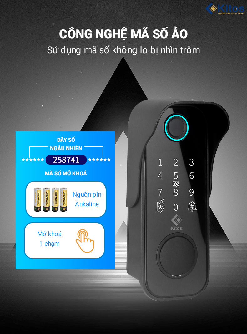 Khoá vân tay cửa cổng KITOS KT DL03 PRO 8 Khoá vân tay cửa cổng KITOS KT DL03 PRO - Ảnh 6