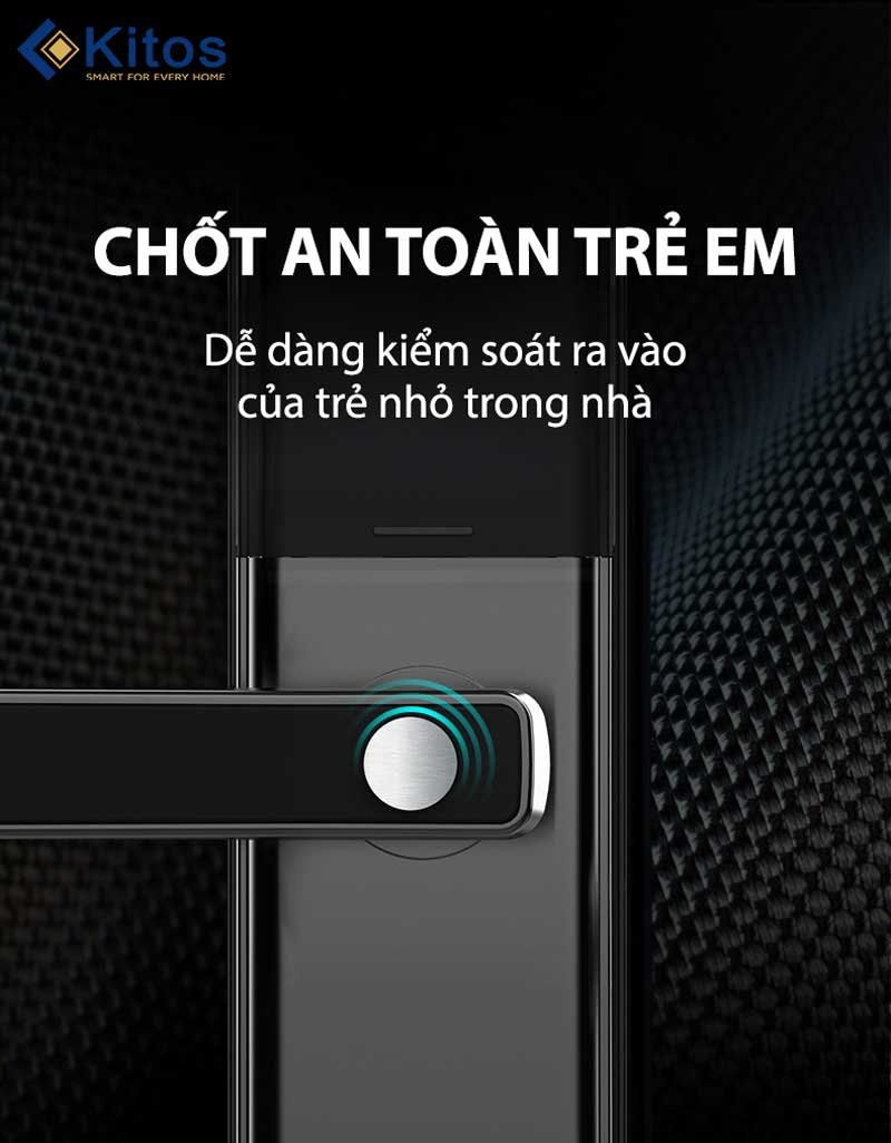 Khóa cửa thông minh Kitos G900 PRO 5 Khóa cửa thông minh Kitos G900 PRO - Ảnh 3
