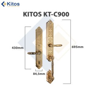 Alternative view of Khoá cửa thông minh Kitos C900 Tân Cổ Điển Mạ Vàng 24k