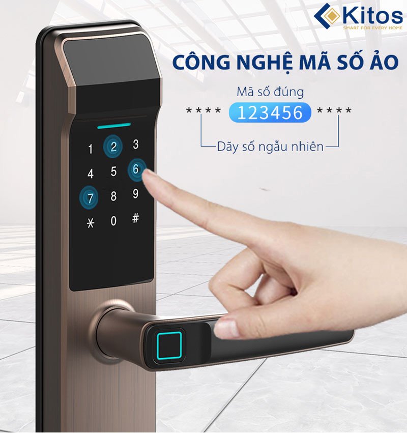Khóa cửa vân tay Kitos G302 Pro 6 Khóa cửa vân tay Kitos G302 Pro - Ảnh 4