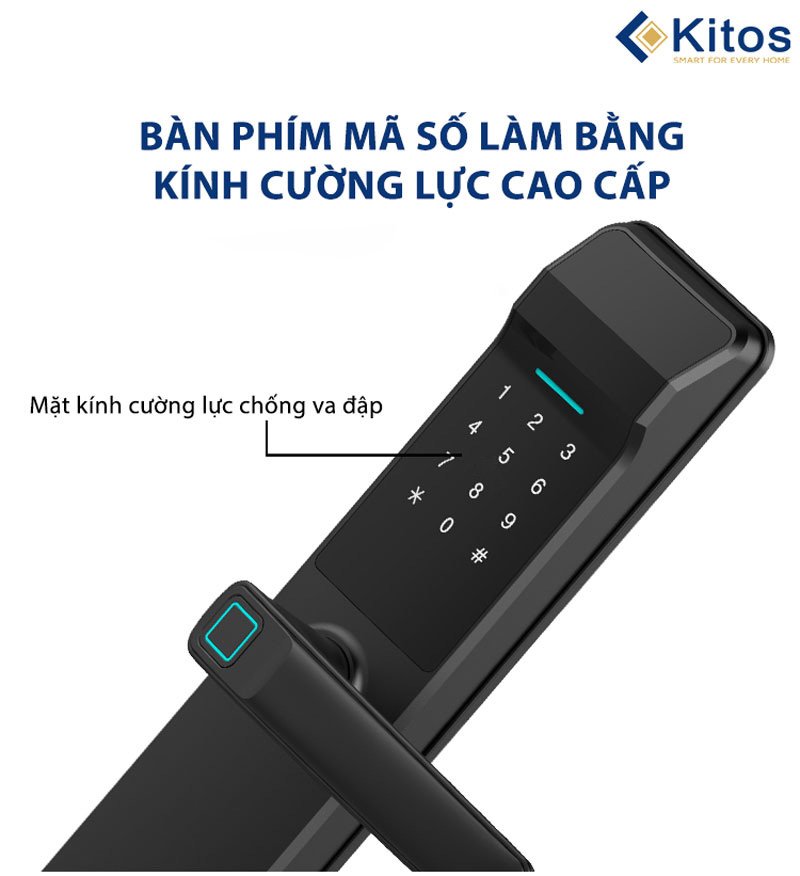 Khóa cửa vân tay Kitos G302 Pro 7 Khóa cửa vân tay Kitos G302 Pro - Ảnh 5