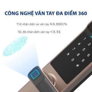 Khóa cửa vân tay Kitos G302 Pro 18 kitos kt g302 pro 7