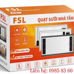 Quạt sưởi âm trần 4 in 1 FSL 300x600